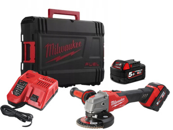 Szlifierka kątowa 125mm z hamulcem i włącznikiem suwakowym M18FSAG125XB-502X Milwaukee 4933478430