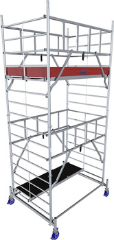 Aluminiowe rusztowanie jezdne o poszerzonej konstrukcji KRAUSE Monto ProTecXXL 5,30m 3,30m