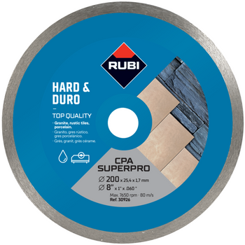 Tarcza diamentowa Rubi CPA 200 Superpro do materiałów twardych