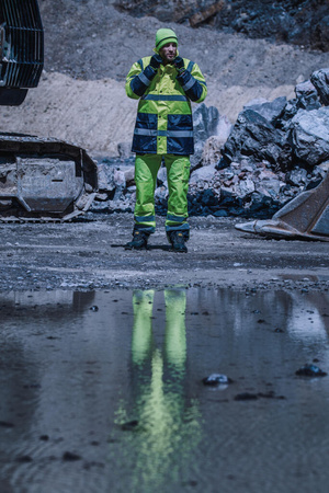 Spodnie odblaskowe ocieplane L4100201 Lahti Pro żółte, rozmiar S