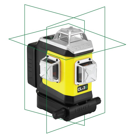 Laser krzyżowy Nivel System CLX3G z zieloną wiązką + Statyw SJJ-M1 + czujnik CLS-5 + łata LS-24