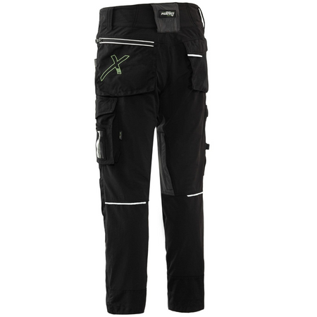 Spodnie robocze Stalco Stretch Line czarne, rozmiar M