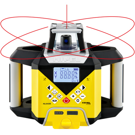Laser obrotowy Nivel System NL640R Digital + statyw SJJ32 + łata LS-24