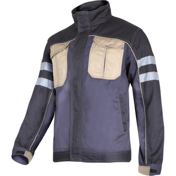 Bluza robocza ochronna Lahti Pro czarno-szaro-beżowa, rozmiar 2XL