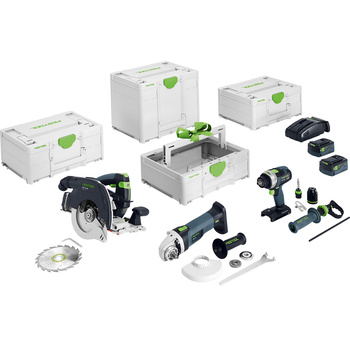 FESTOOL Zestaw akumulatorowy Combo - Ciesielski HKC 55/TPC 18/AGC 18/TB M 137