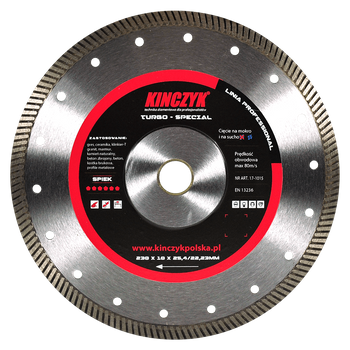 Kinczyk 17-1012 Tarcza diamentowa TURBO-SPECIAL 125mm x 22.23