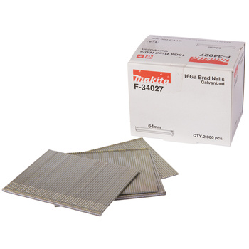 Gwoździe szpilki 16GA 64mm do gwoździarki DBN600 2000szt. Makita F-34027