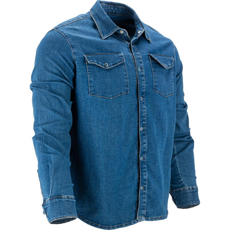 Koszula jeansowa Lahti Pro niebieska, rozmiar 2XL