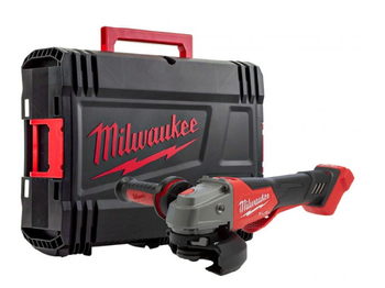 Szlifierka kątowa 125 mm z płaską głowicą, hamulcem i włącznikiem łopatkowym M18FSAGF125XPDB-0X Milwaukee 4933478439