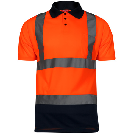 Koszulka polo ostrzegawcza Lahti Pro pomarańczowa, rozmiar XL