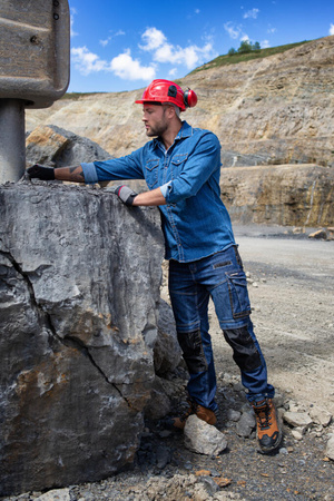 Koszula jeansowa Lahti Pro niebieska, rozmiar 2XL