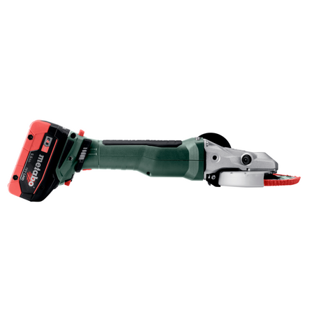 Akumulatorowa szlifierka kątowa z płaską głowicą Metabo WVBF 18 LT BL 11-125 Quick (601307840)
