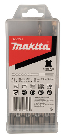 Zestaw 5 wierteł SDS Plus Makita D-00795