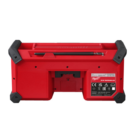 Radio akumulatorowe AC/DC USB tuner cyfrowy M18RADDAB+G2-0  Milwaukee 4933492344