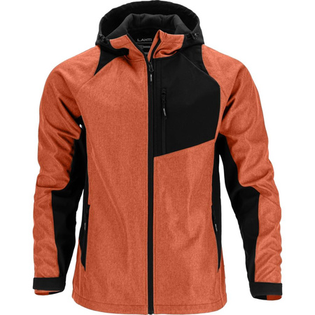 Kurtka Soft-shell z kapturem L4094906 Lahti Pro ceglasto-czarna, rozmiar 3XL