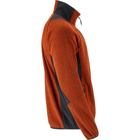 Bluza zapinana na suwak L4015303 Lahti Pro ceglasto-czarna, rozmiar L