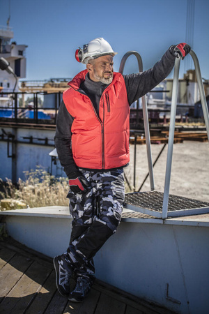 Spodnie bojówki Slim Fit Lahti Pro moro, rozmiar S