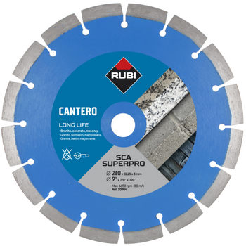 Tarcza diamentowa Rubi SCA 230 Superpro do twardych materiałów