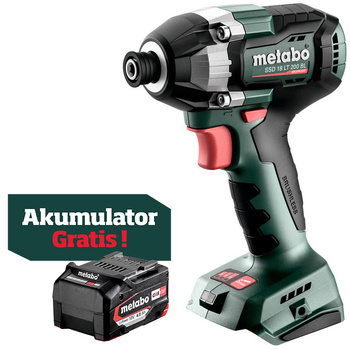 Akumulatorowy zakrętak udarowy Metabo SSD 18 LT 200 BL (602397850)