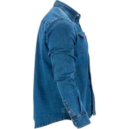Koszula jeansowa Lahti Pro niebieska, rozmiar 2XL