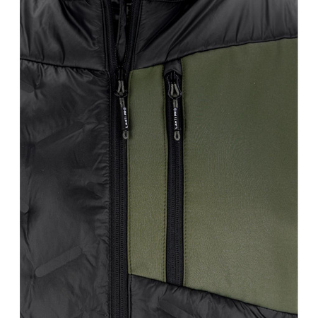 Bluza ocieplana pikowana Lahti Pro zielono-czarna, rozmiar L