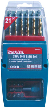 Zestaw wierteł i bitów Makita P-57087 21 sztuk