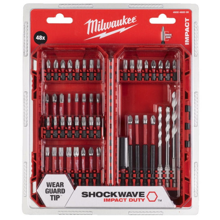 Zestaw bitów wierteł SHOCKWAVE 48 elementów Milwaukee 4932492005