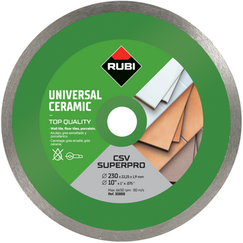 Tarcza diamentowa Rubi CSV 230 Superpro do płytek ściennych