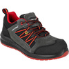 Półbuty robocze zamszowe z podnoskiem kompozytowym ESD S1 SRC Lahti Pro grafitowo-czerwone, rozmiar 44
