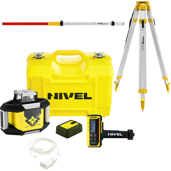 Laser obrotowy Nivel System NL300R DIGITAL + Statyw SJJ1 + Łata LS-24