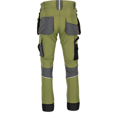 Spodnie robocze do pasa Stretch Lahti Pro zielone, rozmiar 3XL