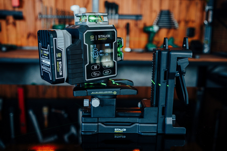 Laser krzyżowy 4D zielony Stalco LLP4DG