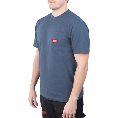 Koszulka Milwaukee T-shirt z kieszonką z krótkim rękawem rozm. S (Niebieski) (4932493013)