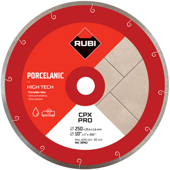 Tarcza diamentowa Rubi CPX 250 Pro do gresu porcelanowego
