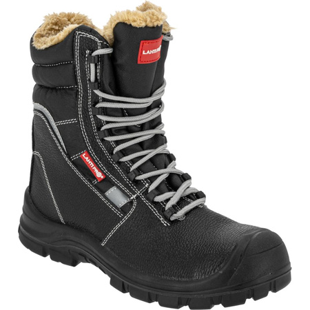 Trzewiki robocze ocieplane skóra wysokie S3 Lahti Pro czarne, rozmiar 46