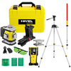 Laser krzyżowy Nivel System CL4G z zieloną wiązką + Statyw SJJ-M1+ Łata laserowa LS-24 + Czujnik laserowy CLS-5
