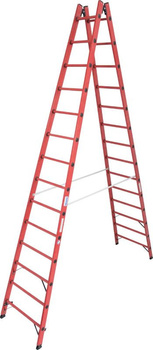 Drabina dwustronna ze szczeblami z tworzywa sztucznego KRAUSE Stabilo 5,20m 2x14