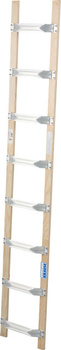 Drewniano aluminiowa drabina dachowa KRAUSE Stabilo 2,25m 1x8
