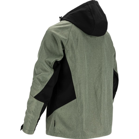Kurtka Soft-shell z kapturem L4095006 Lahti Pro zielono-czarna, rozmiar 3XL