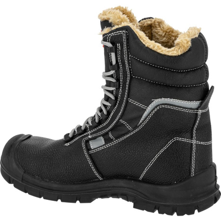 Trzewiki robocze ocieplane skóra wysokie S3 Lahti Pro czarne, rozmiar 42