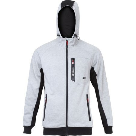 Bluza z kapturem na suwak Lahti Pro szara, rozmiar 3XL