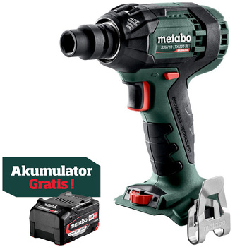 Zakrętak udarowy akumulatorowy Metabo SSW 18 LTX 300 BL (602395890)