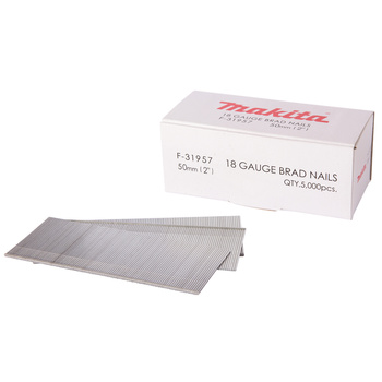 Gwoździe szpilki 18GA 50mm do gwoździarek 5000szt. Makita F-31957