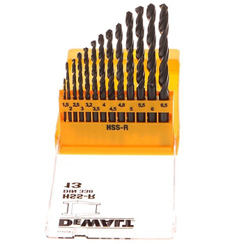 Zestaw wierteł do metalu 13szt. HSS-R DeWALT DT5912
