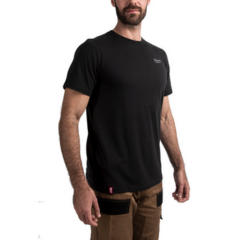 Koszulka t-shirt z krótkim rękawem czarna HT SS BL M Milwaukee 4932492964