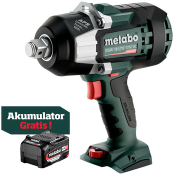 Zakrętak udarowy akumulatorowy Metabo SSW 18 LTX 1750 BL (602402850)