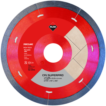 Tarcza diamentowa Rubi CPJ 125 Superpro do gresu porcelanowego