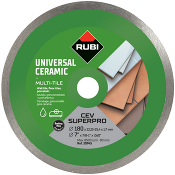 Tarcza diamentowa Rubi CEV 180 Superpro do płytek ściennych