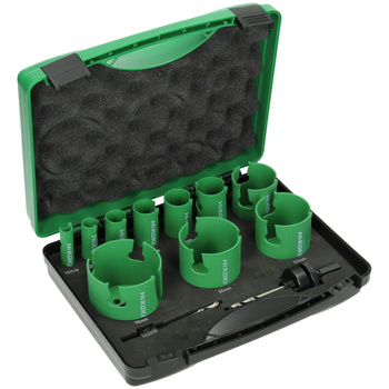 Zestaw otwornic do różnych materiałów 10szt Hikoki (754254)