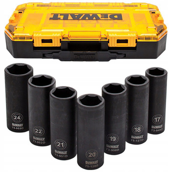 Zestaw nasadek udarowych 7 el. 1/2" DeWALT DWMT74737-0